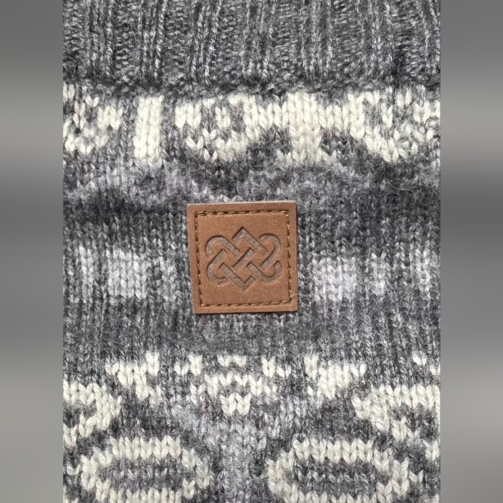 Sherpa Adventure Gear Paro Gray And White Full Zip Sweater Size Large - Picture 4 of 6